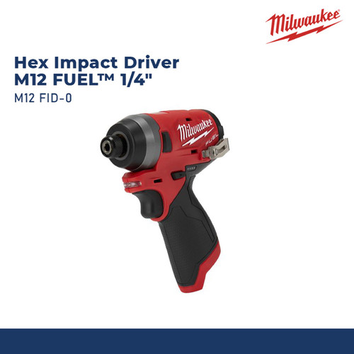 MILWAUKEE M12 FID-0 CORDLESS 1/4" HEX IMPACT DRIVER