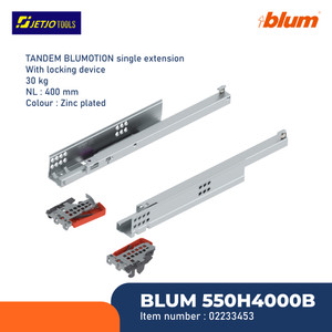 BLUM REL LACI TANDEM RUNNERS COMBO NL=400MM W=30KG BLUMOTION EXTENSION