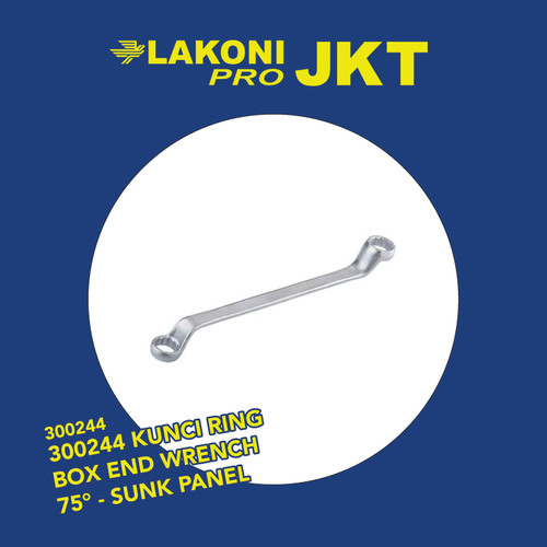 300244 LAKONI PRO KUNCI RING BOX END WRENCH 75° - SUNK PANEL 14X17mm