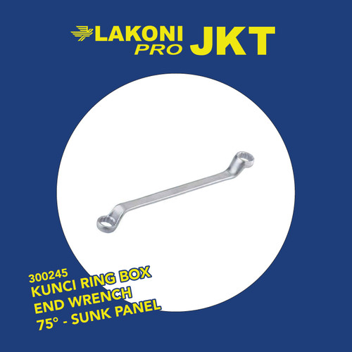 300245 LAKONI PRO KUNCI RING BOX END WRENCH 75° - SUNK PANEL 16X17mm