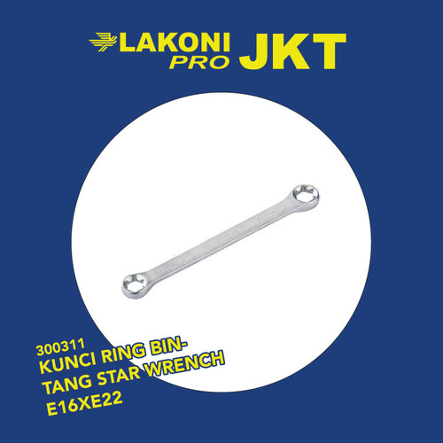 300311 LAKONI PRO KUNCI RING BINTANG STAR WRENCH E16XE22