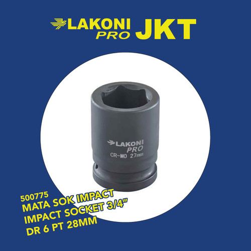 500775 LAKONI PRO MATA SOK IMPACT IMPACT SOCKET 3/4" DR 6 PT 28MM