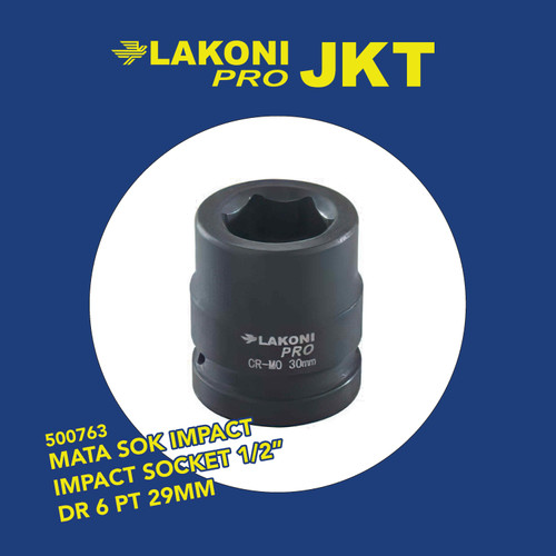 500763 LAKONI PRO MATA SOK IMPACT IMPACT SOCKET 1/2" DR 6 PT 29MM