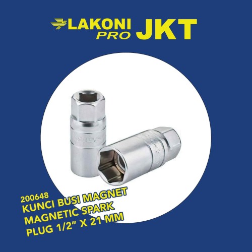 200648 LAKONI PRO KUNCI BUSI MAGNET MAGNETIC SPARK PLUG 1/2" X 21 MM