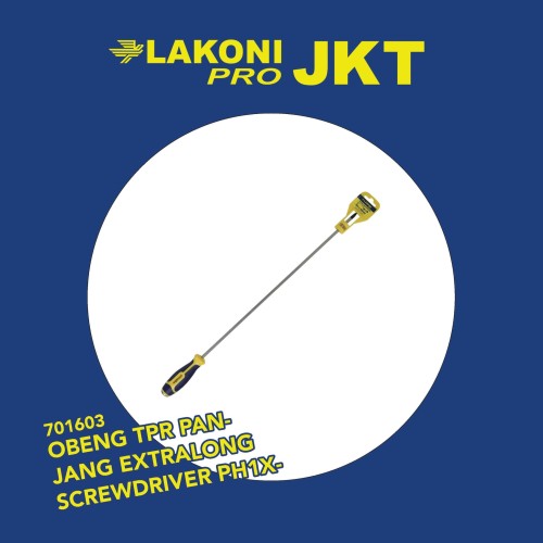 701603 LAKONI PRO OBENG TPR PANJANG EXTRALONG SCREWDRIVER PH1x400mm(+)