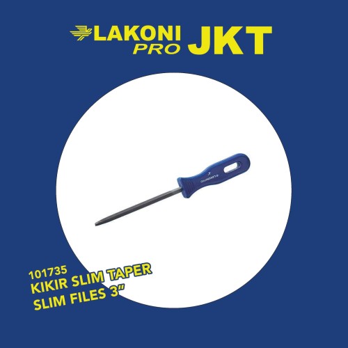 101735 LAKONI PRO KIKIR SLIM TAPER SLIM FILES 3"