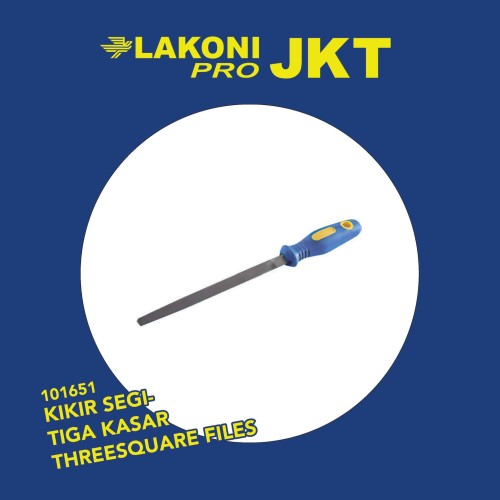 101651 LAKONI PRO KIKIR SEGITIGA KASAR THREESQUARE FILES BASTARDCUT10"