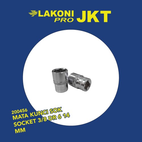 200456 LAKONI PRO MATA KUNCI SOK SOCKET 3/8 DR 6 14 MM