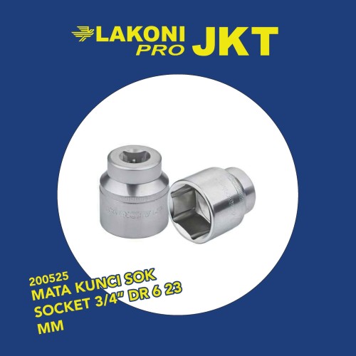 200525 LAKONI PRO MATA KUNCI SOK SOCKET 3/4" DR 6 23 MM