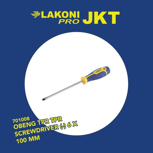 701008 LAKONI PRO OBENG TPR TPR SCREWDRIVER (-) 6 x 100 mm