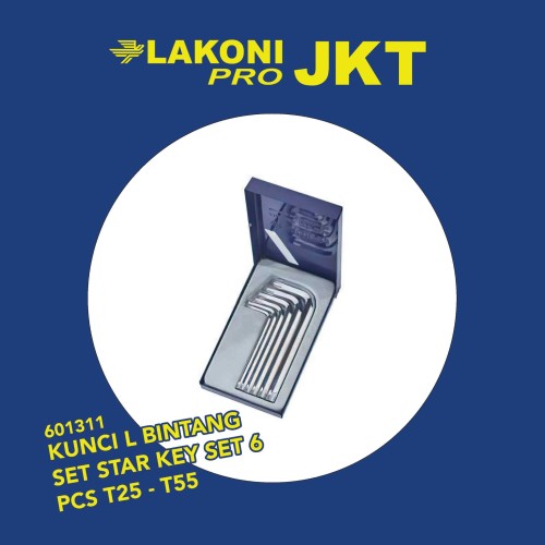 601311 LAKONI PRO KUNCI L BINTANG SET STAR KEY SET 6 PCS T25 - T55