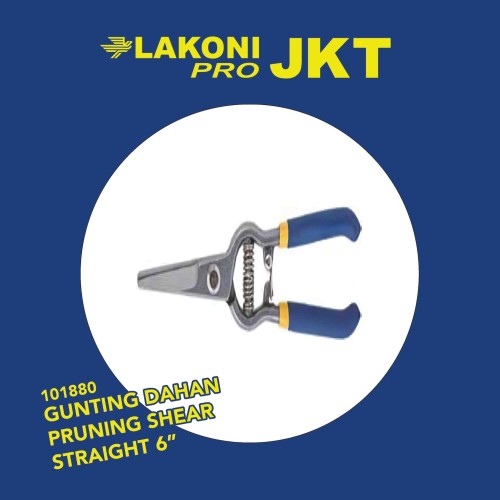 101880 LAKONI PRO GUNTING DAHAN PRUNING SHEAR STRAIGHT 6"