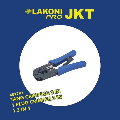 401793 LAKONI PRO TANG CRIMPING 3 IN 1 PLUG CRIMPER 3 IN 1 3 in 1