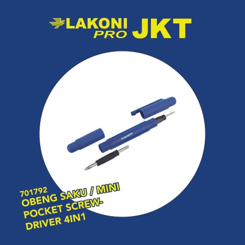 701792 LAKONI PRO OBENG SAKU / MINI POCKET SCREWDRIVER 4IN1