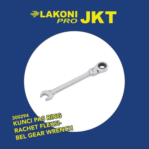 300294 LAKONI PRO KUNCI PAS RING RACHET FLEKSIBEL GEAR WRENCH 13mm