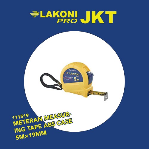 171519 LAKONI PRO METERAN MEASURING TAPE ABS CASE 5m×19mm