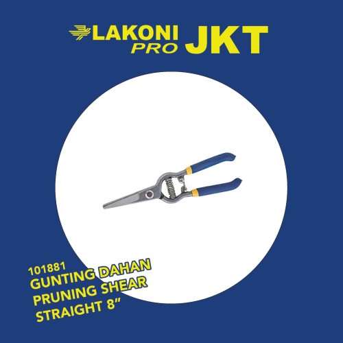 101881 LAKONI PRO GUNTING DAHAN PRUNING SHEAR STRAIGHT 8"