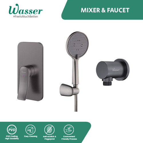 Promo Bundling | Hand Shower Set Satin Grey