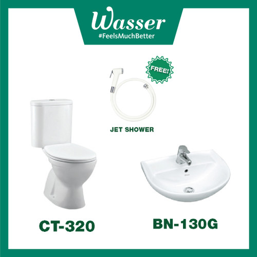 Promo Paket Wasser Closet CT-320 dan Basin BN-130G