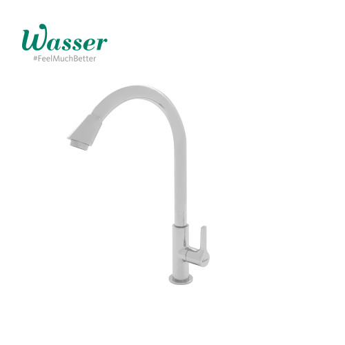 WASSER Deck Mounted Cross Handle Sink Tap with Swing Spout TLX-140