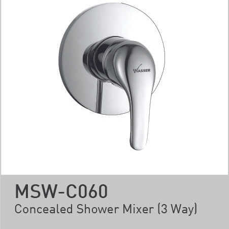 Wasser Lever Concealed Shower Mixer MSW-C060 / Keran Air Panas Dingin