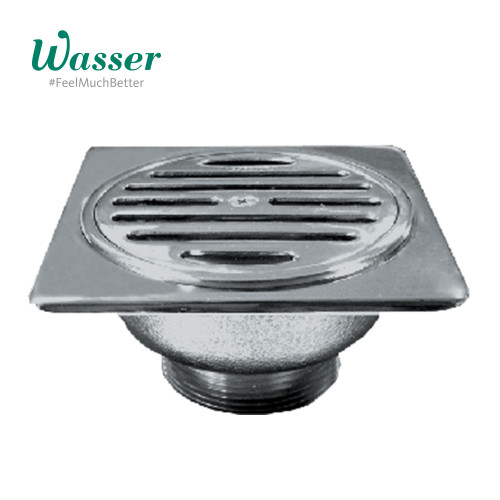 WASSER Square Floor Drain 4" x 2"