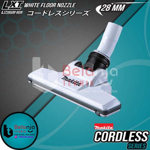 Makita White Floor Nozzle 28MM Kepala Vacuum Cleaner Penyedot Debu 40V