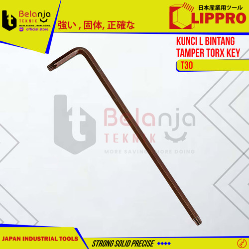 Lippro Kunci L Bintang T30 Panjang Tamper Torx Key Long T 30 Original