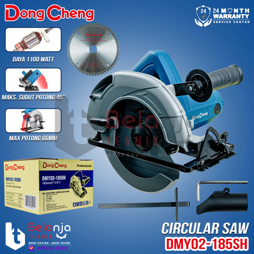 Dongcheng Mesin Circular Saw 7 In DMY02-185SH Sirkel Potong Kayu 1100W