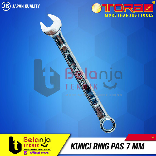 Tora Kunci Ring Pas 7 MM Kunci Ringpas 7mm Combination Wrench 7mm