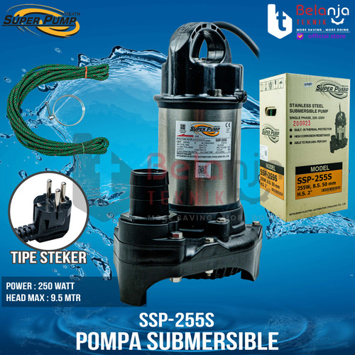 Mitsubishi Pompa Celup Air Kotor SSP 255S Submersible Pump 2 Inch