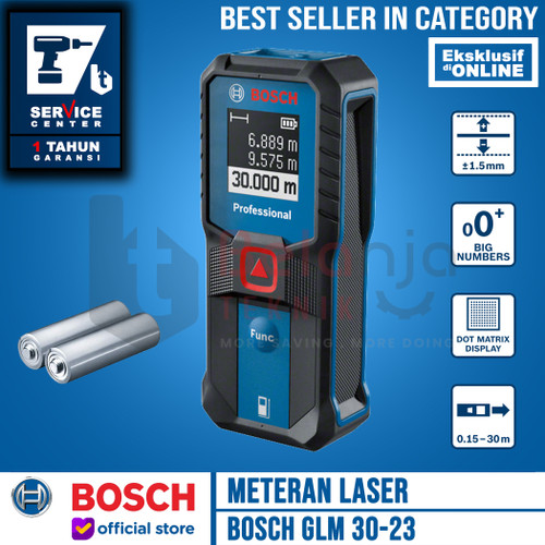 Bosch Meteran Laser Measure Digital GLM 30-23 Rangefinder 30 Meter