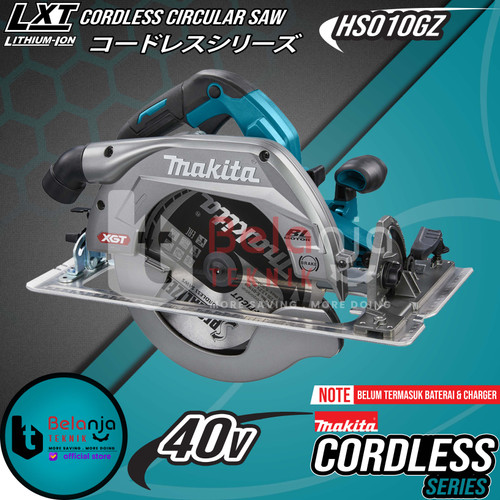 Makita Mesin Circular Saw Baterai HS010GZ Cordless Potong Kayu 40V 9.2