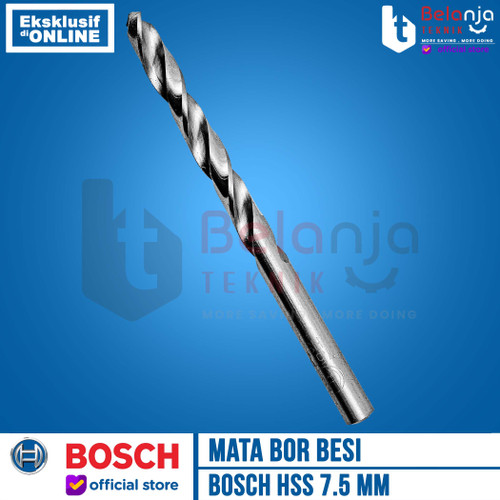 Bosch Mata Bor Besi 7.5mm HSS-G HSS G 7.5 mm Metal Drill Bits Bosch