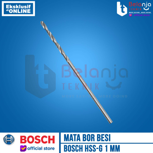 Bosch Mata Bor Besi 1mm HSS-G HSS G 1 mm Metal Drill Bits Bosch