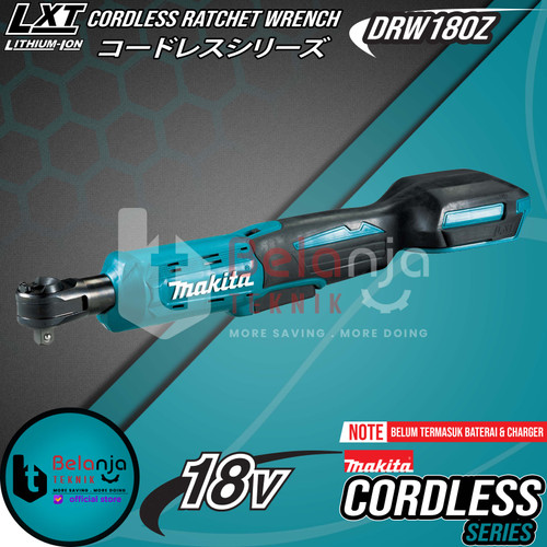 Makita Ratchet Baterai Cordless DWR180Z Rachet Sock 18V Socket Sok