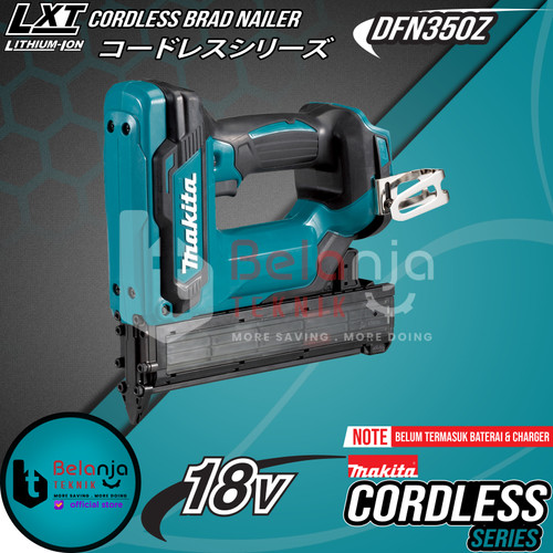 Makita Mesin Paku Tembak Baterai DFN350Z Pin Brad Nailer 18V