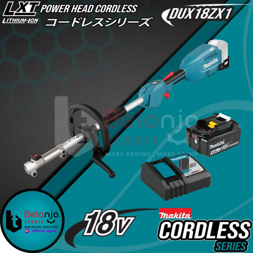 Makita Multi Function Power Head DUX18ZX1 Potong Rumput Set 18V 5 AH