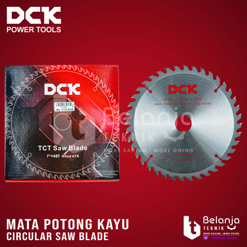 DCK Circular Saw Blade 7 inch Mata Potong Kayu TCT 7" 180 x 25.4 x 40T