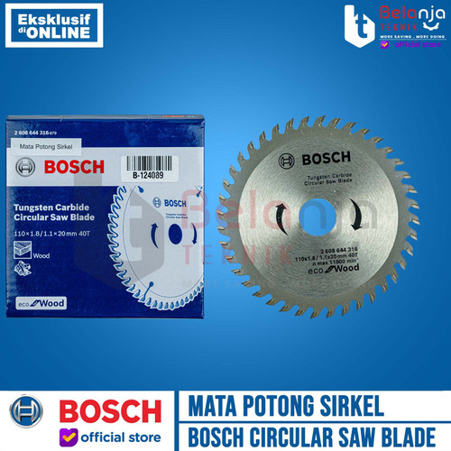 Bosch Tungsten Carbide Circular Saw Blade Mata Potong Kayu 110MM X 40T