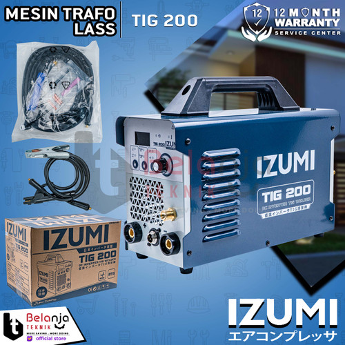 Izumi Travo Las TIG 200 Mesin Las Inverter Argon Stainless Trafo 200A