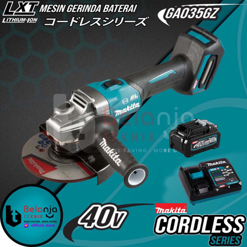 Makita Mesin Gerinda Baterai GA035GZ Cordless Angle Grinder Set 40V