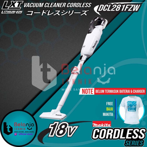 Makita Vacuum Cleaner DCL281FZW Cordless Penghisap Debu Set 18V 5 AH