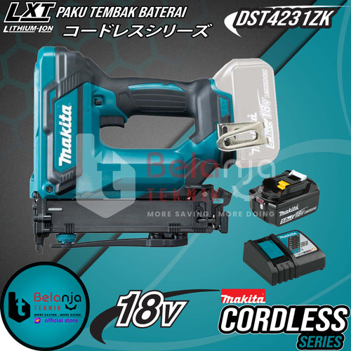 Makita Mesin Paku Tembak Baterai DST4231ZK Cordless Stapler Set 18 V