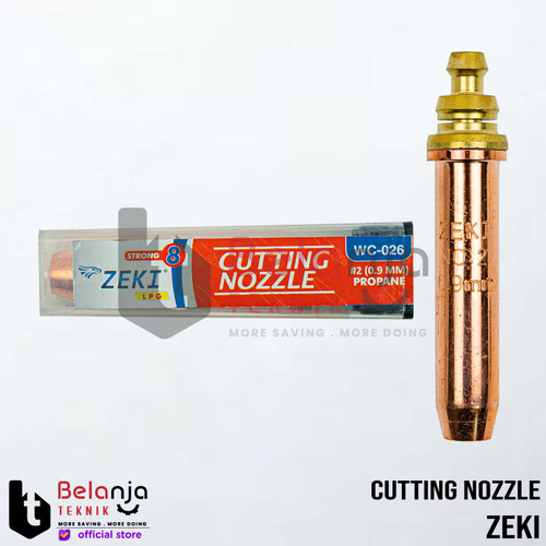 Zeki Cutting Tip Strong 8 No.2 Nozzle Mata Blander Potong LPG No 2 No2