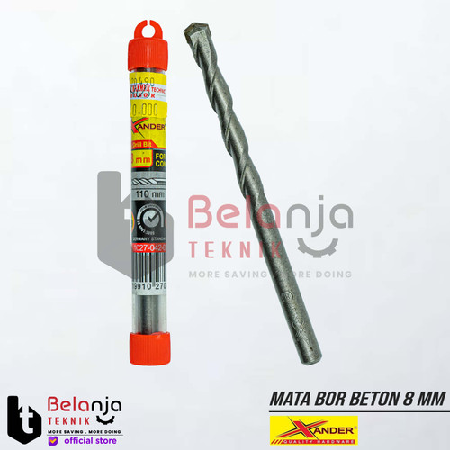 Xander Mata Bor Beton 8 MM X 110 MM Mansory Drill Bits 8 x 110 MM