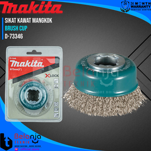 Makita Crimped Wire Cup Brush Xlock 3 Inch Mata Gerinda Sikat Mangkok