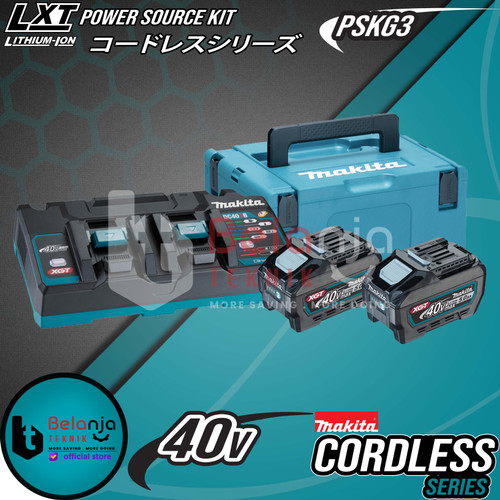 Makita Power Source Kit PSKG3 Baterai BL4050F 40V + Charger + Makpac