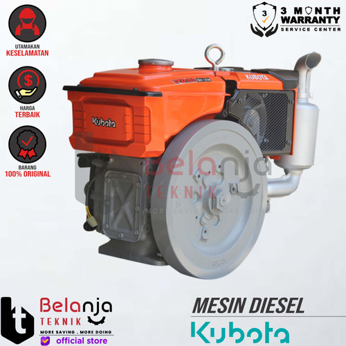 KUBOTA Mesin Diesel RD 150 DI 2N Diesel Penggerak RD150 Radiator 15Hp