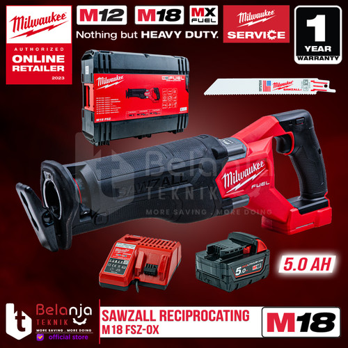 Milwaukee Sawzall Reciprocating M18 FSZ-0X Sabre Saw Cordless Set 18 V